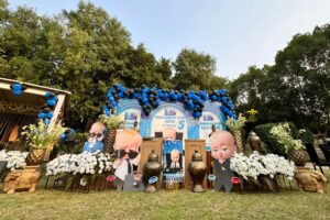 birthday-party-stage grand stage, baby boss stage decor, birthday bash stage, stages designers