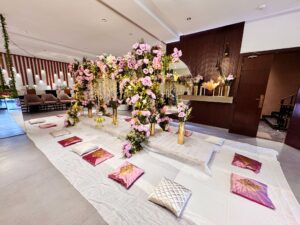 indoor-floral-ramadan-setup ramadan mubarak, indoor setup, iftari decor, events management