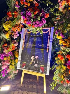 mehndi event, wedding designers, floral decor, entrance setup