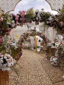 floral-entrance-arch event decor, wedding planners, floral arches, wedding entrance