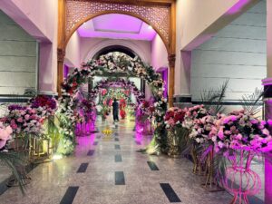 floral-entrance-arch-tunnel tunnel, entrance decor, arches, floral setup