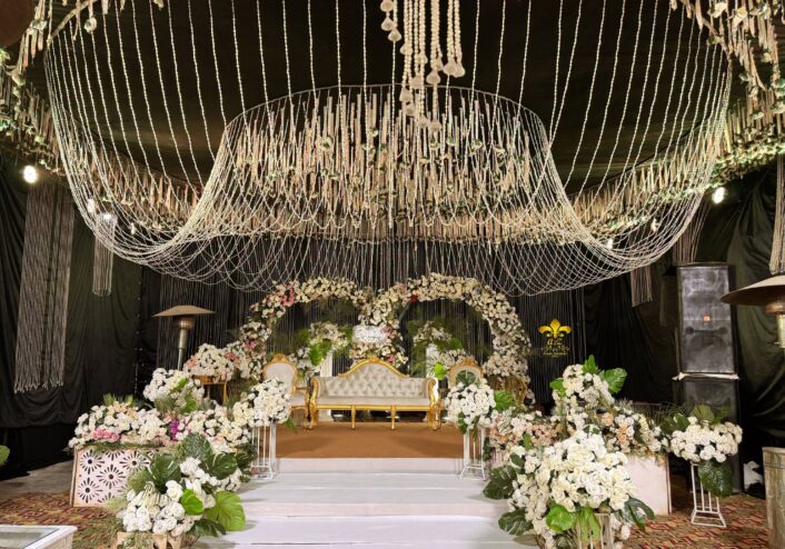 stages designers, floral stage, stage backdrop, grand stage