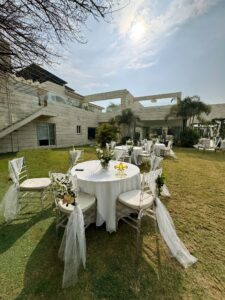 outdoor setup, western theme, table decor, event designers