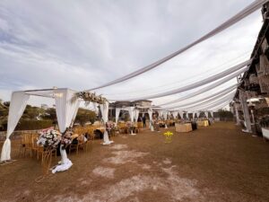 western-theme-event open air, wedding ceremony, a2z events, reception
