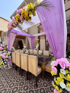 fine dining, head table decor, canopy, gazebo