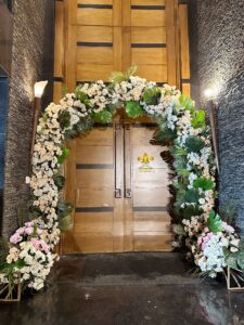 entrance decor, floral arch, event decorators, qabool hai