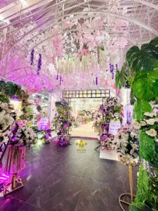 wedding entrance, entrance decor, floral setup, event decorators