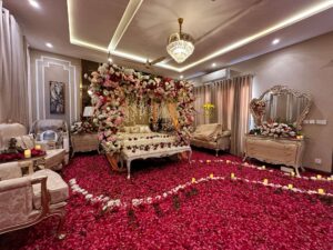 executive bridal room decorations, wedding planners, exclusive setup, masehri decor