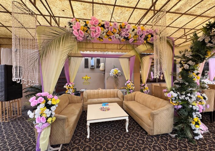 executive seating, wedding decorators, caterers, daytime event