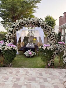 outdoor decor, nikkah ceremony, wedding management, fine dining