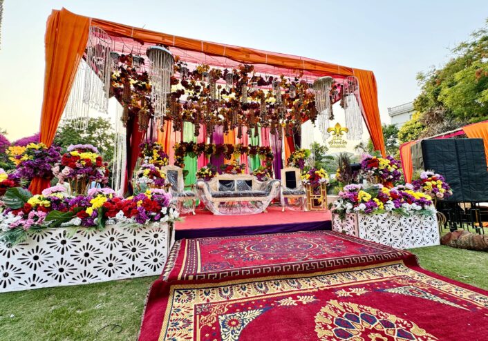 stage decor, wedding stage, stages designers, mehndi stage