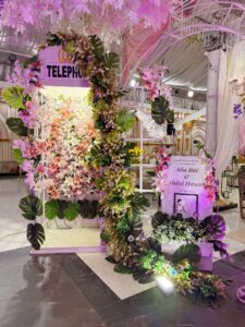 area decor, wedding designers, nikkah ceremony, selfie corner