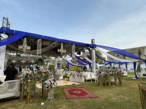 open air setup, day time event, nikkah ceremony, events planners
