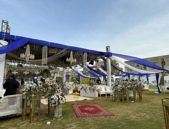 open air setup, day time event, nikkah ceremony, events planners