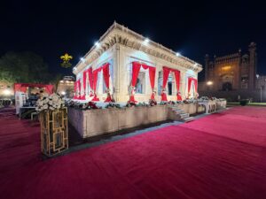 events designers, themed setup, carpeting, open air event