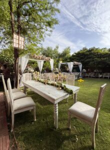 head table decor, western style wedding, gazebos, huts