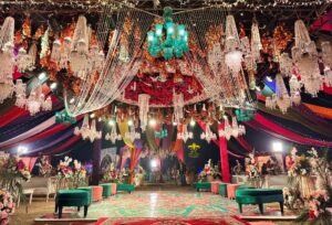 grand mehndi, multicolored setup, events management, a2z events solutions