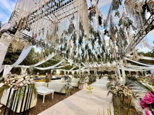 outdoor event, floral decor, wedding designers, caterers