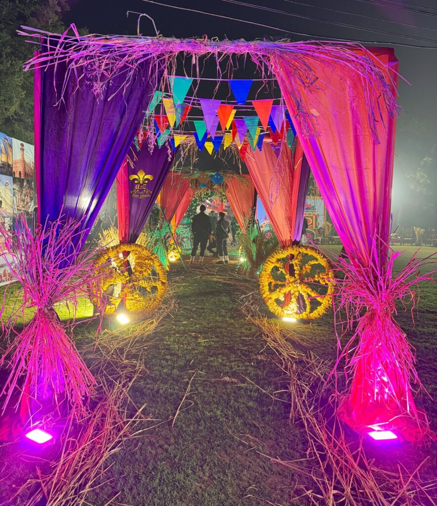village-theme event planners, outdoor setup, desi theme, entrance setup