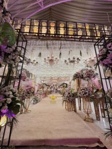 events designers, nikkah ceremony, carpeted walkway, entrance decor