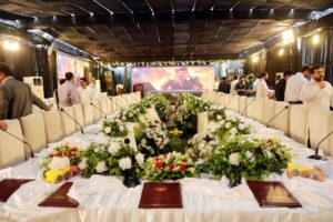 company meeting, corporate seminar, executive setup, themed decor