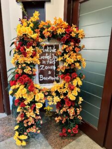 themed event, welcome board, entrance decor, a2z events
