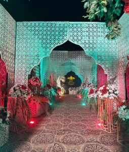 entrance tunnel, arabian gazebo, event planners, wedding management company