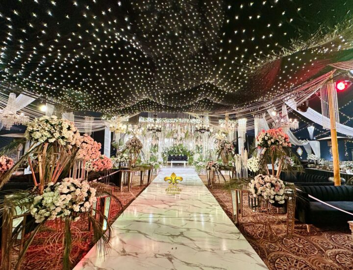 wedding designers, a2z events solutions, floral setup, executive walima