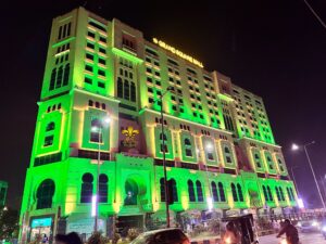 pakistan-day-building-light thematic lighting, fairy lights decor, corporate planners, a2z events solutions