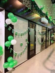 mini flags, independence day, event designers, company event