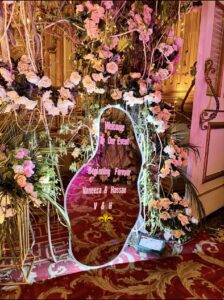 welcome mirror, photo corner, wedding entrance, events services