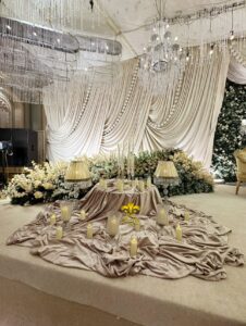 stage decor, events management, wedding designers, drapery backdrop
