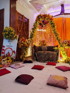 stage decor, events specialists, dholki backdrop, events solutions