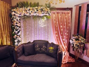 nikkah ceremony, home decor, intimate wedding, caterers