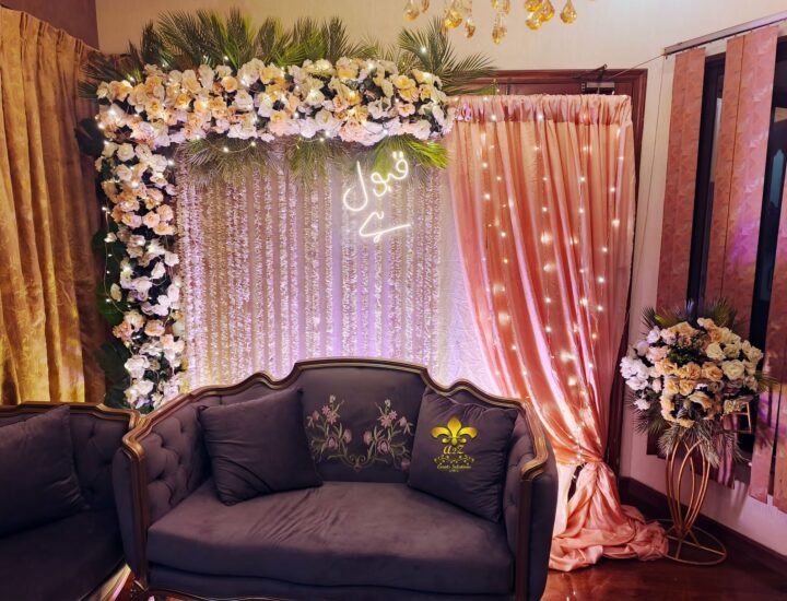 nikkah ceremony, home decor, intimate wedding, caterers