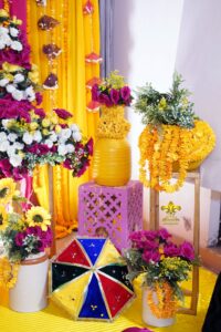 mayoun-setup indoor decor, wedding designers, traditional setting, intimate ceremony