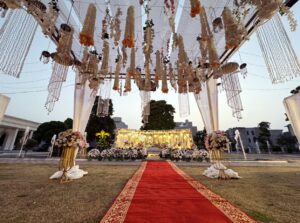 open air event, daytime wedding, catering company, nikkah ceremony