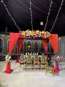 mehndi ceremony, arabian gazebo